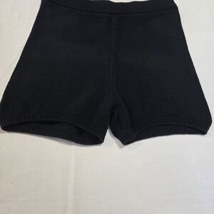 Reformation Black Knit Retro Shorts